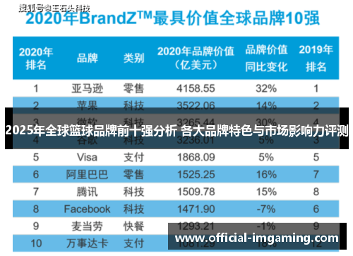 2025年全球篮球品牌前十强分析 各大品牌特色与市场影响力评测